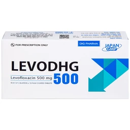 Thuốc LevoDHG 500 điều trị các chứng nhiễm khuẩn, viêm phổi, viêm tiền liệt tuyến (3 vỉ x 10 viên)