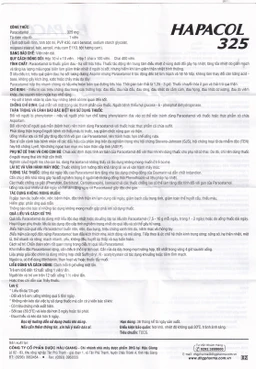 Thuốc Hapacol 325 DHG điều trị đau đầu, đau nửa đầu, đau răng (100 viên)