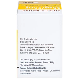 Thuốc Viacoram 3.5mg/2.5mg Servier điều trị tăng huyết áp vô căn (30 viên)