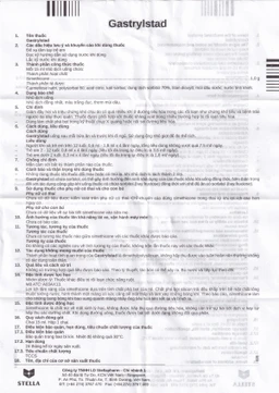 Hỗn dịch Gastrylstad Stella điều trị khó tiêu, trào ngược dạ dày, thực quản (15ml)