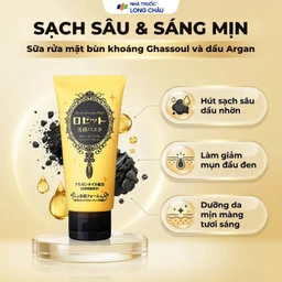 Sữa rửa mặt đất sét Rosette Ghassoul Bright giúp sáng da (120g) 2