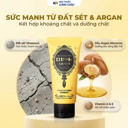 Sữa rửa mặt đất sét Rosette Ghassoul Bright giúp sáng da (120g) 3