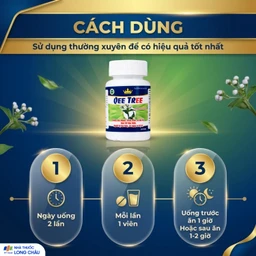 Viên uống hỗ trợ nhuận tràng, hạn chế nguy cơ bị trĩ Qee Tree Kingphar (60 viên) 5