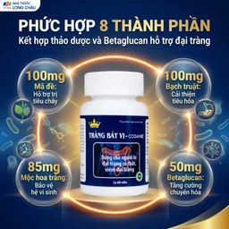 Viên uống hỗ trợ tăng cường tiêu hóa cho người viêm đại tràng Tràng Bát Vị-Codanbe Kingphar (60 viên) 4