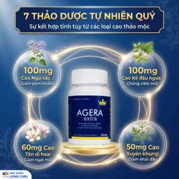 Viên uống hỗ trợ giảm ngạt mũi, hắt hơi và sổ mũi, nhức đầu do viêm mũi dị ứng Agera Extra Kingphar (60 viên) 4