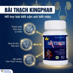 Viên uống giúp lợi tiểu, hỗ trợ bài tiết cặn sỏi giảm sỏi tiết niệu Bài Thạch Kingphar (60 viên) 2
