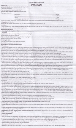 Viên nén Pasepan Hataphar hạ sốt, giảm đau, điều trị cảm lạnh, cảm cúm, nhức đầu (50 vỉ x 10 viên)