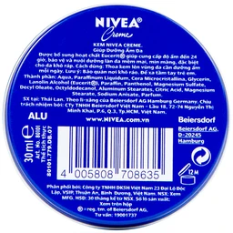 Kem dưỡng ẩm da Nivea Creme dưỡng ẩm sâu, giữ da mềm mịn (30ml)