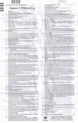 Viên sủi Vitamin C 1g Stella điều trị bệnh Scorbut (1 tuýp x 10 viên)