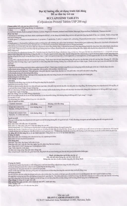 Thuốc Buclapoxime Brawn điều trị nhiễm khuẩn (1 vỉ x 10 viên)