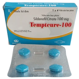 Thuốc Temptcure-100 Gracure điều trị rối loạn cương dương (1 vỉ x 4 viên)
