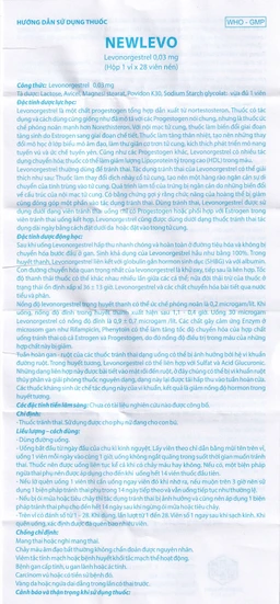 Thuốc tránh thai hằng ngày Newlevo Babiophar (1 vỉ x 28 viên)