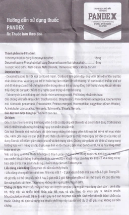 Thuốc nhỏ mắt Pandex DK Pharma điều trị viêm mắt (5ml)