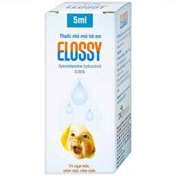 Thuốc nhỏ mũi trẻ em Elossy 0.05% điều trị ngạt mũi, viêm mũi, viêm xoang (5ml)