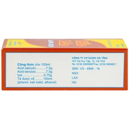 Cồn thuốc chữa Hắc Lào Lang Ben Hadiphar (10ml)