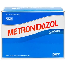 Viên nén Metronidazol 250mg Hataphar điều trị các chứng nhiễm khuẩn, viêm lợi (50 vỉ x 10 viên)