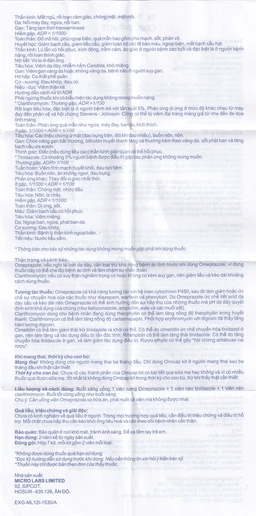 Thuốc Omicap-Kit Micro điều trị viêm dạ dày mãn tính, loét dạ dày - tá tràng (7 kít) 