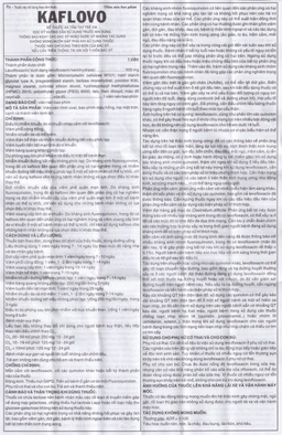 Thuốc Kaflovo 500 Khapharco điều trị nhiễm khuẩn do vi khuẩn, viêm phổi, nhiễm khuẩn da (10 vỉ x 5 viên)