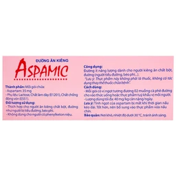 Đường Ăn Kiêng Aspamic Domesco (50 gói)