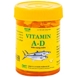 Thuốc Vitamin A-D Hataphar phòng và điều trị thiếu Vitamin A và D (100 viên)