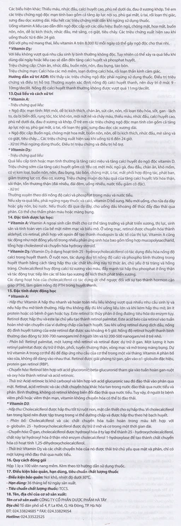 Thuốc Vitamin A-D Hataphar phòng và điều trị thiếu Vitamin A và D (100 viên)