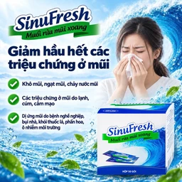 Muối rửa mũi xoang Sinufresh Cát Linh (50 gói) giúp làm sạch, giảm ngạt mũi, sổ mũi 5