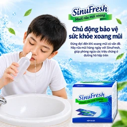 Muối rửa mũi xoang Sinufresh Cát Linh (50 gói) giúp làm sạch, giảm ngạt mũi, sổ mũi 7