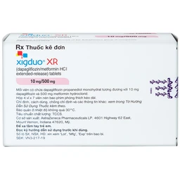 Thuốc Xigduo XR 10mg/500mg Astrazeneca cải thiện kiểm soát đường huyết (4 vỉ x 7 viên) 