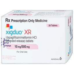 Thuốc Xigduo XR 10mg/500mg Astrazeneca cải thiện kiểm soát đường huyết (4 vỉ x 7 viên) 