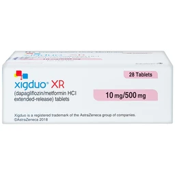 Thuốc Xigduo XR 10mg/500mg Astrazeneca cải thiện kiểm soát đường huyết (4 vỉ x 7 viên) 