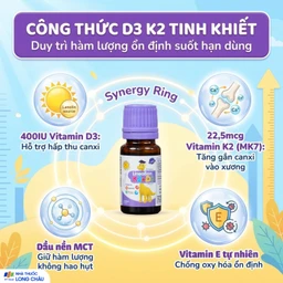 Siro giúp hỗ trợ hấp thụ canxi LineaBon K2+D3 ErgoPharm (10ml) 4