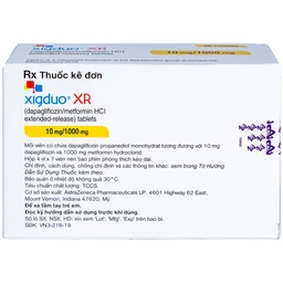 Thuốc Xigduo XR 10mg/1000mg Astrazeneca cải thiện kiểm soát đường huyết (4 vỉ x 7 viên)