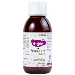 Siro tăng cường tiêu hóa, giúp trẻ ăn ngon Ginkid Ăn Ngon 11X Gold (125ml)