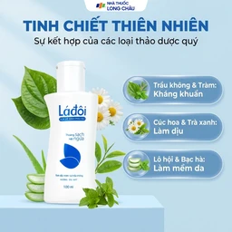 Sữa vệ sinh phụ nữ Shema lá đôi màu xanh làm sạch, khử mùi (100ml) 3