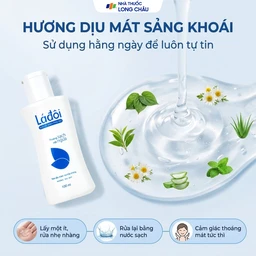 Sữa vệ sinh phụ nữ Shema lá đôi màu xanh làm sạch, khử mùi (100ml) 5
