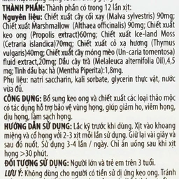 Chai xịt họng hỗ trợ bảo vệ vùng họng, giảm ho, viêm họng, làm sạch họng Sedagol (30ml)