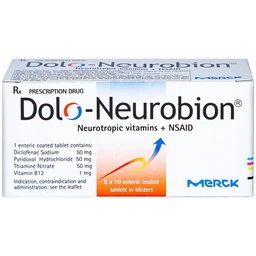 Thuốc Dolo-Neurobion Merck giảm đau khớp, phong thấp (5 vỉ x 10 viên)