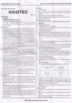 Thuốc Hasitec 10 Hasan điều trị tăng huyết áp, suy tim (3 vỉ x 10 viên)