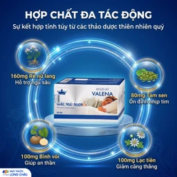 Viên uống giúp an thần hỗ trợ dễ ngủ Valena Kingphar (4 vỉ x 10 viên) 3
