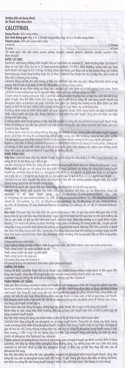 Thuốc Calcitriol Hà Tây điều trị loãng xương (3 vỉ x 10 viên)