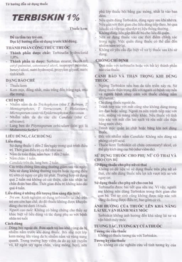 Kem bôi da Terbiskin 1% Hasan điều trị nhiễm nấm da, lang ben (15g)