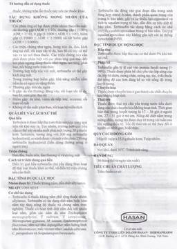 Kem bôi da Terbiskin 1% Hasan điều trị nhiễm nấm da, lang ben (15g)