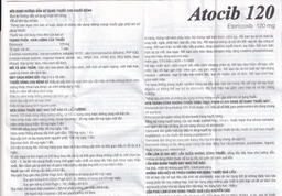 Thuốc Atocib 120mg DHG điều trị thoái hóa khớp, viêm khớp dạng thấp (3 vỉ x 10 viên)