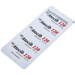 Thuốc Atocib 120mg DHG điều trị thoái hóa khớp, viêm khớp dạng thấp (3 vỉ x 10 viên)