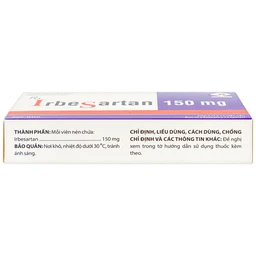 Thuốc Irbesartan 150mg Domesco điều trị tăng huyết áp, bệnh thận (2 vỉ x 14 viên)