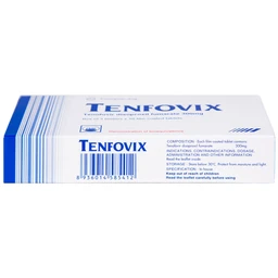 Thuốc Tenfovix điều trị nhiễm HIV, viêm gan siêu vi B (3 vỉ x 10 viên)