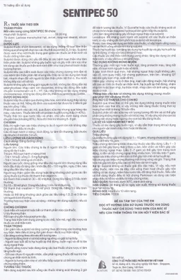 Thuốc Sentipec 50mg Boston trị chứng lo âu, rối loạn hành vi (5 vỉ x 10 viên)