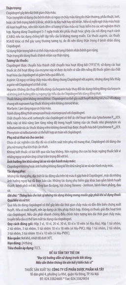 Thuốc G5 Duratrix Hà Tây giảm nguy cơ nhồi máu cơ tim, đột quỵ, tai biến mạch máu não (5 túi x 10 vỉ x 10 viên)