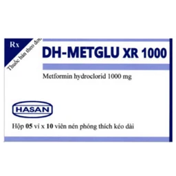 Thuốc DH-Metglu XR 1000 Hasan điều trị tiểu đường típ 2 (5 vỉ x 10 viên)