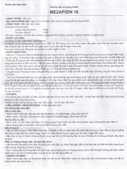 Viên nén Mezapizin 10 Medisun điều trị đau nửa đầu (10 vỉ x 10 viên)